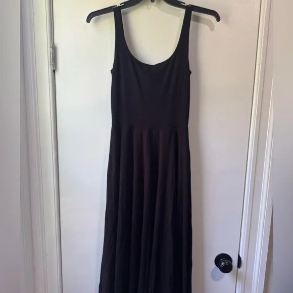 Reformation Rou Knit Black Midi Dress